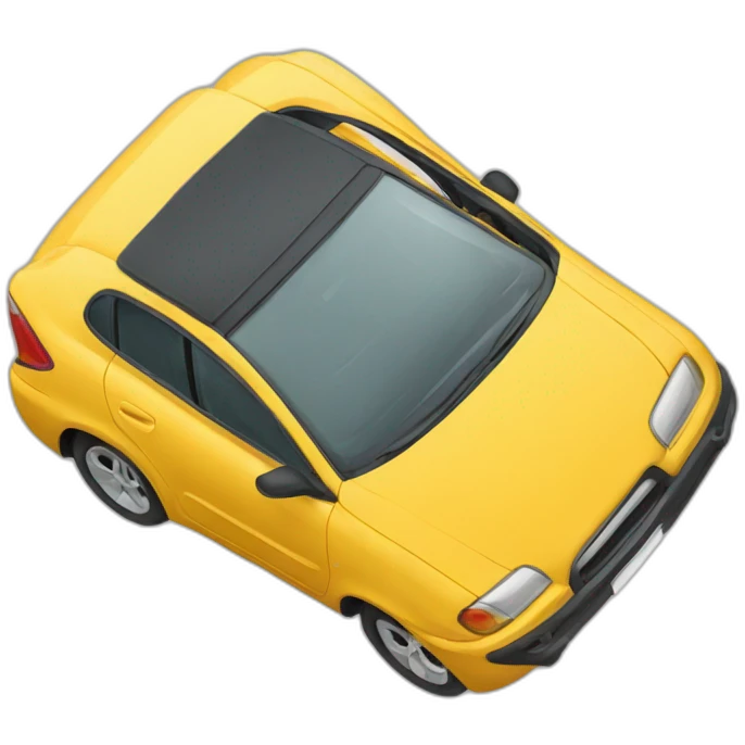 overturned car emoji