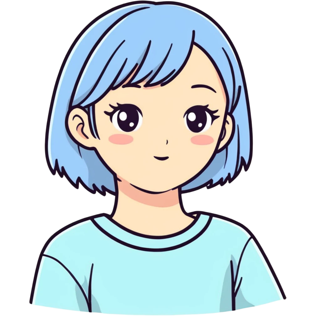 Girl wearing clear emoji