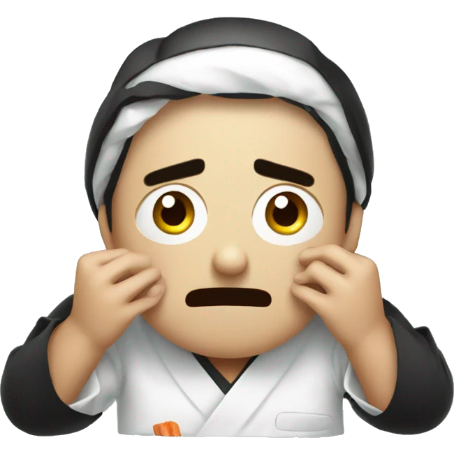 Overwhelmed shocked sushi emoji