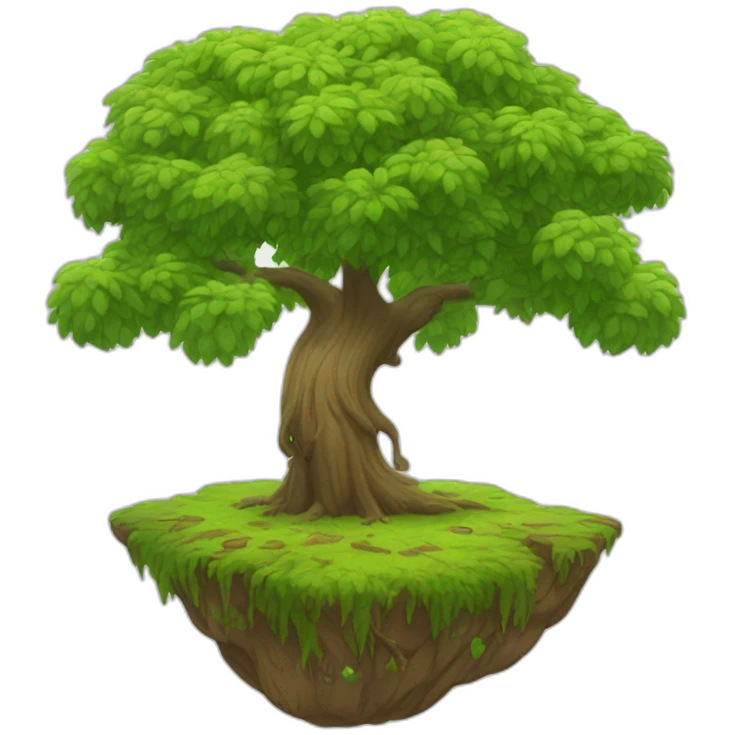 levitating tree emoji