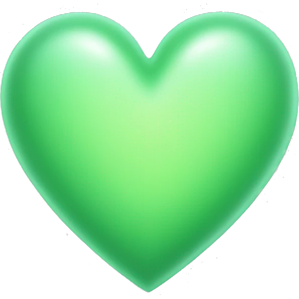 light green heart emoji