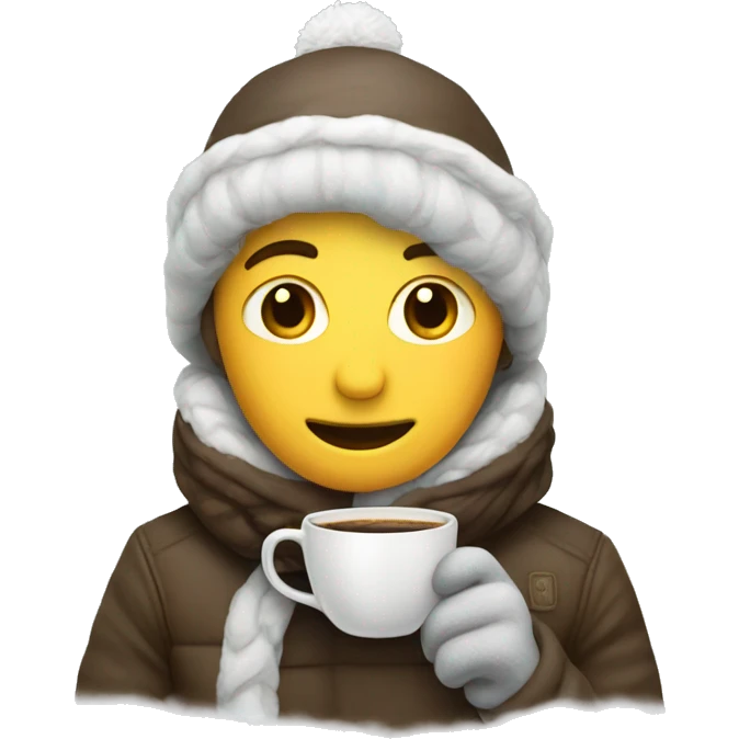 Coffee winter emoji