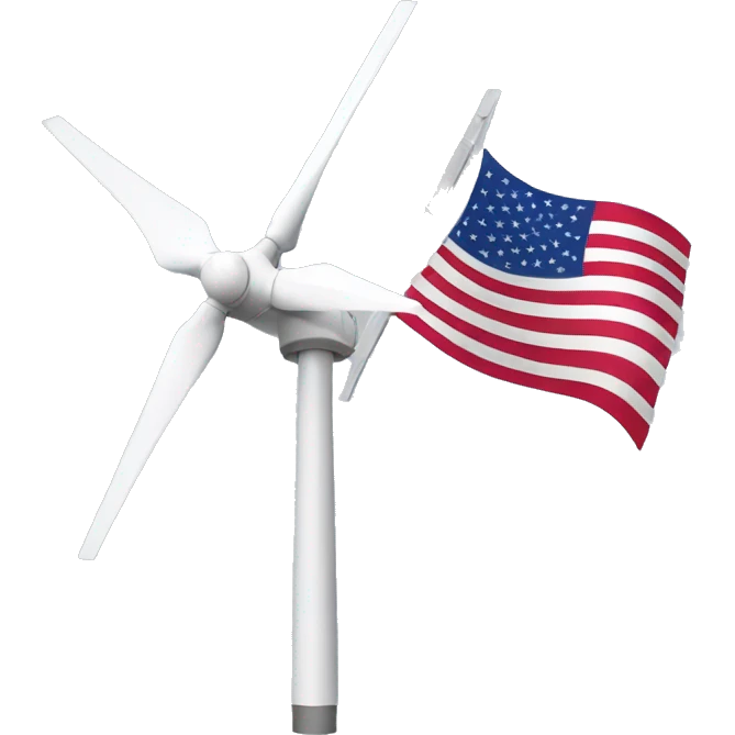 wind generator usa flag emoji