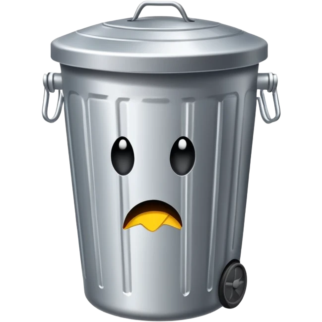 Trash can emoji