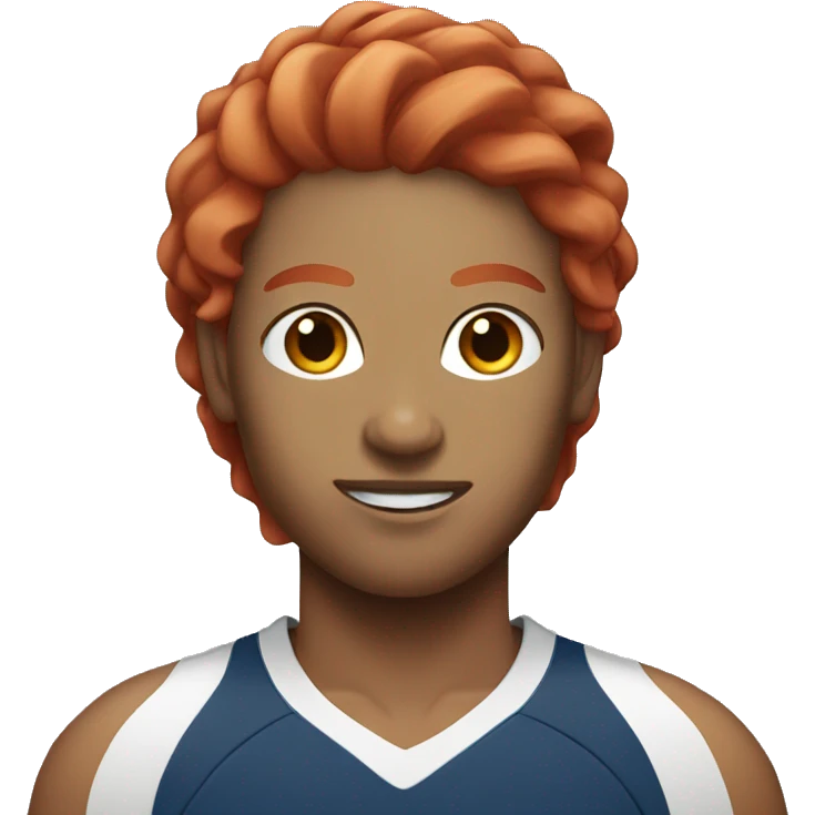 Volleyball player with red hair  emoji
