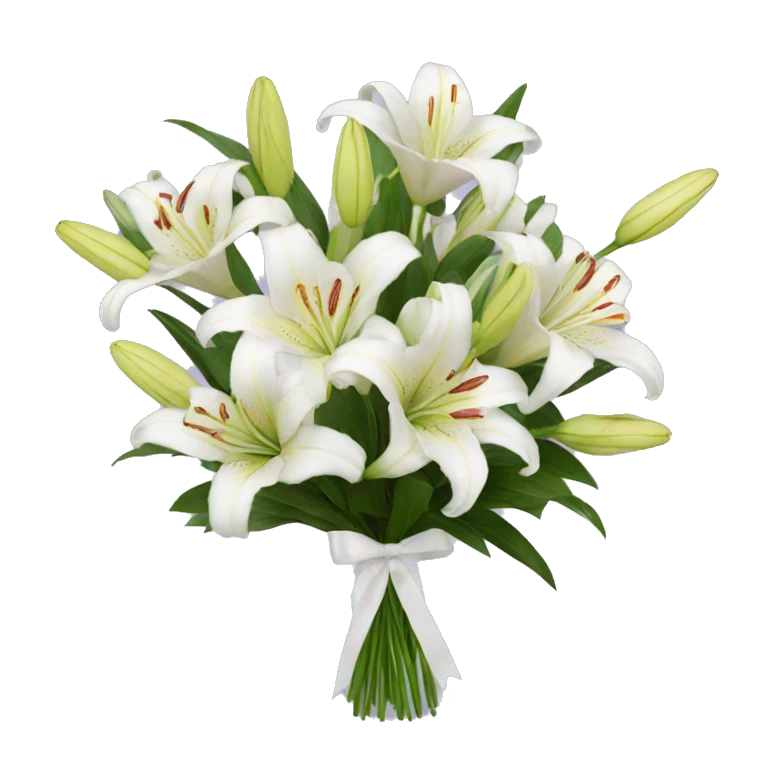 lilies bouquet emoji
