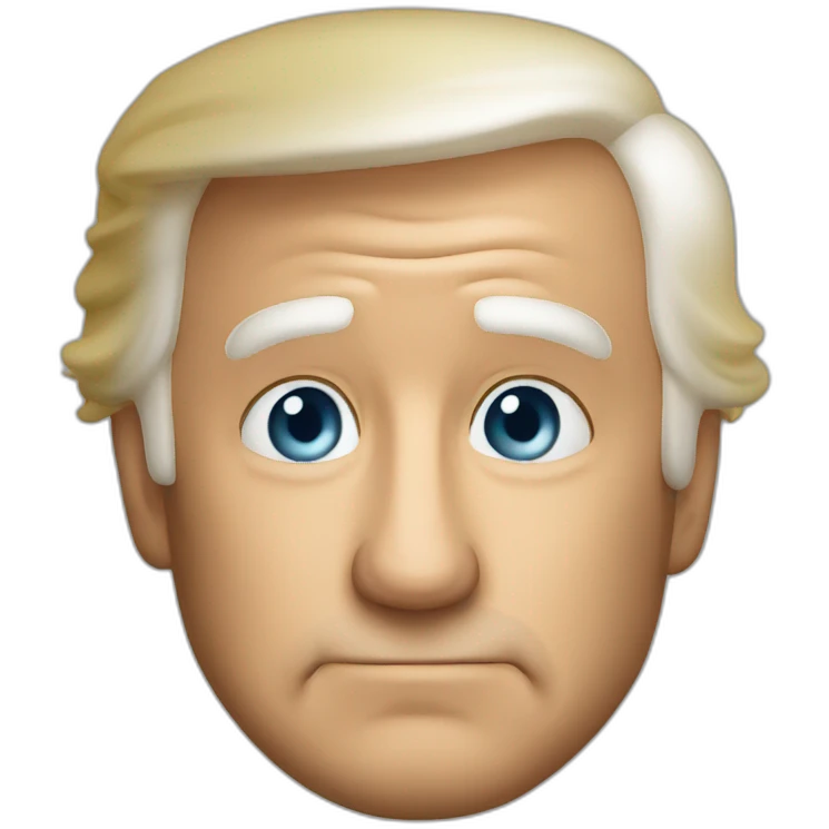 Biden kissig Trump emoji