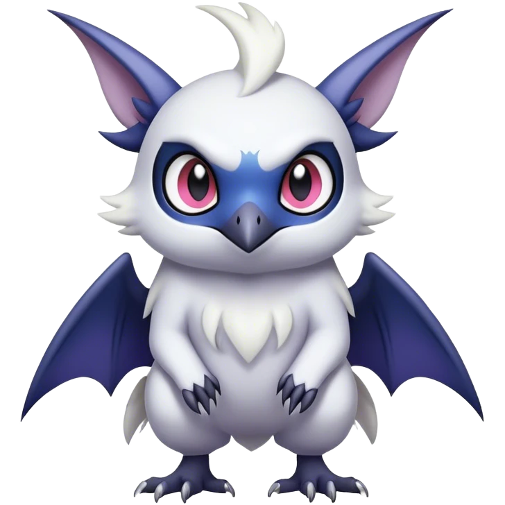 Edgy Cool Kawaii Noibat-Absol-Pokemon Full Body emoji