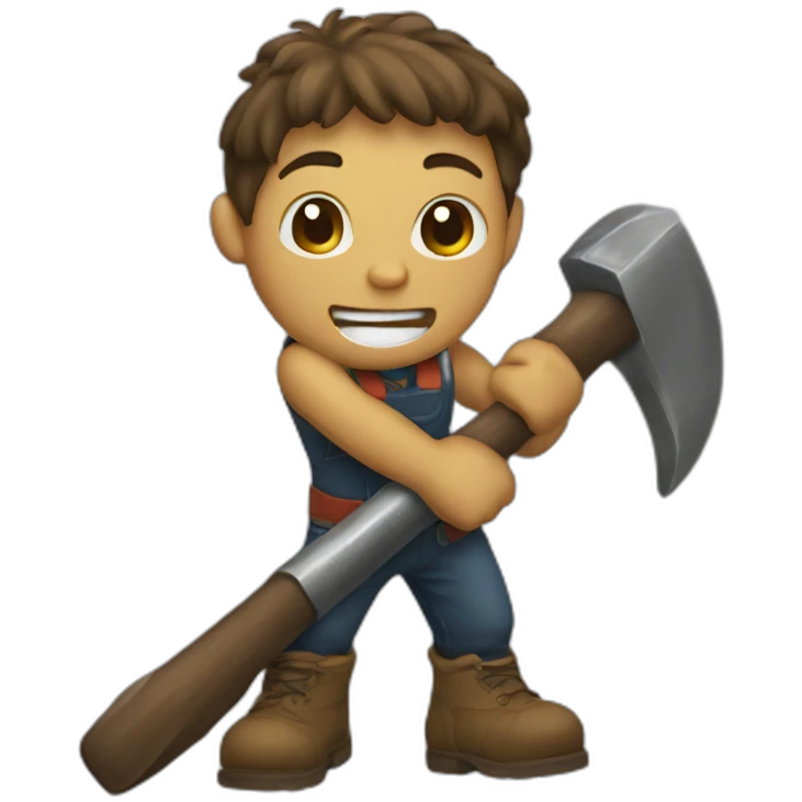 Hammer boy emoji