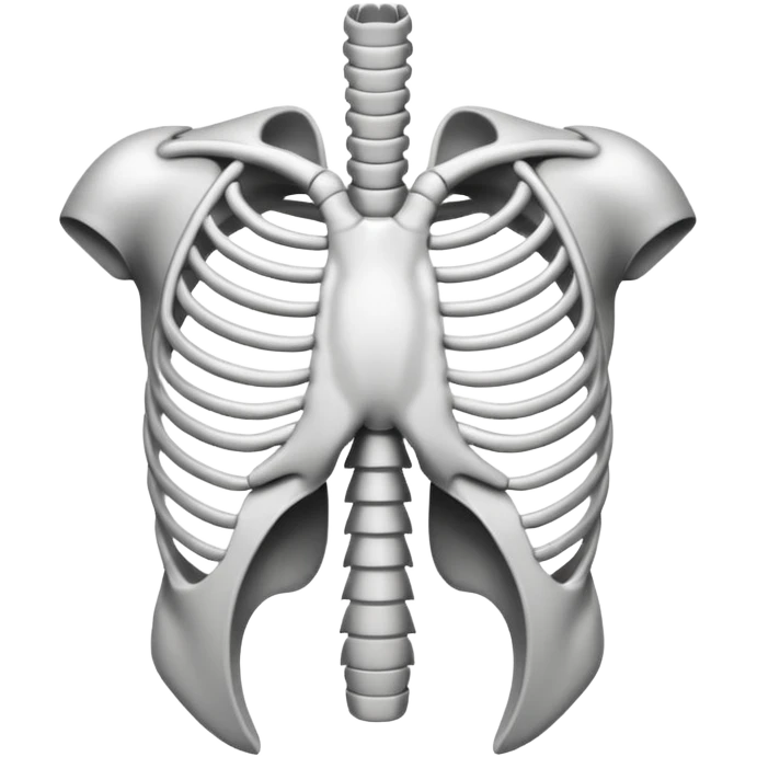 blue back round white ribs emoji