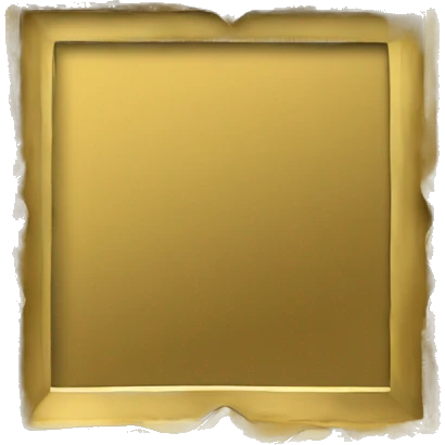 picture frame gold square with patterns emoji
