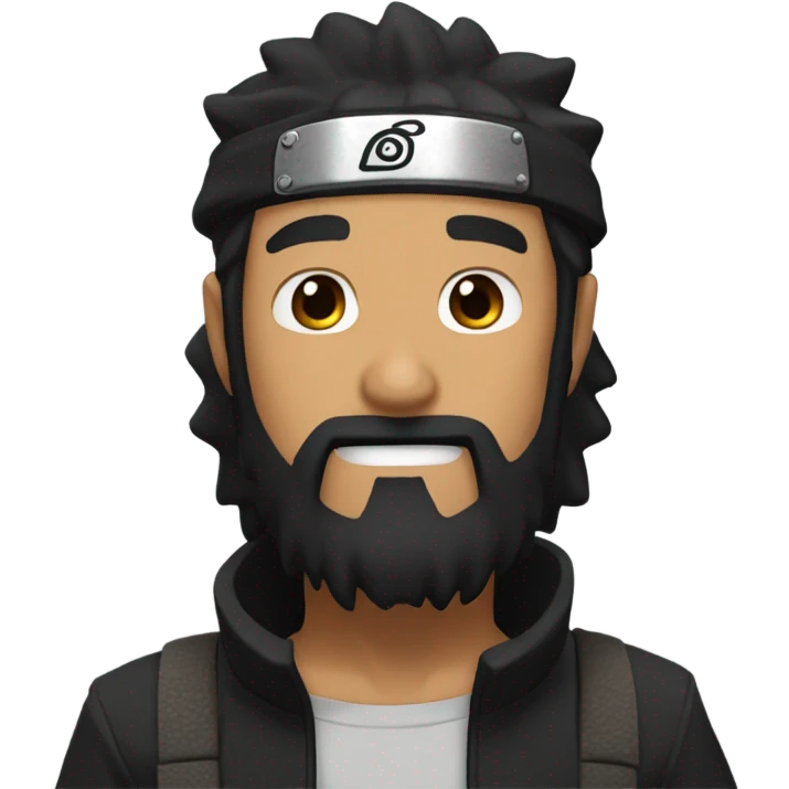 naruto, Black hair, Black Beard,  emoji