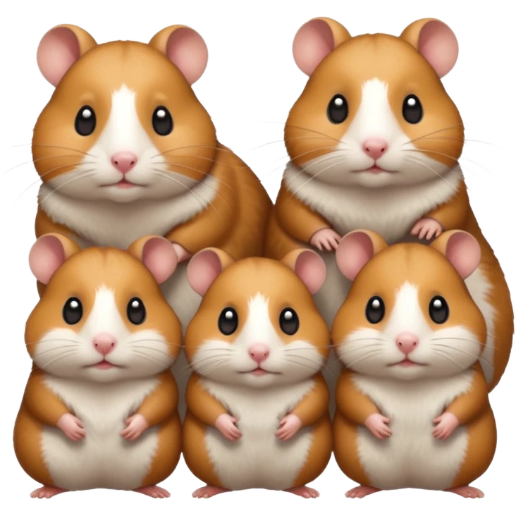 Family hamsters  emoji