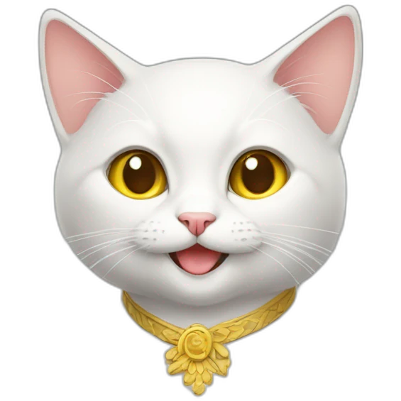 Ukrainian cat is happy emoji