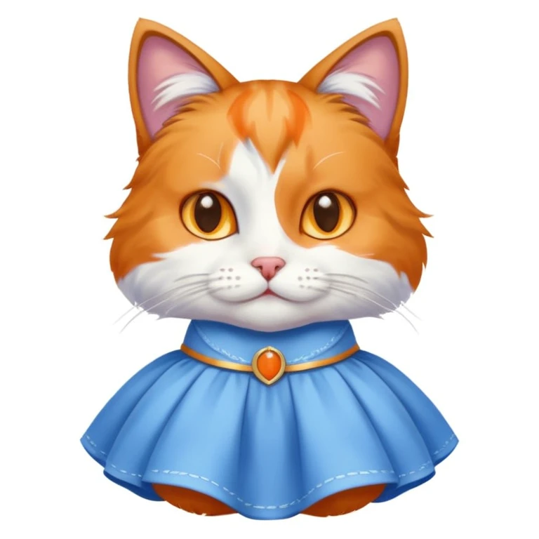 Cat in dress emoji