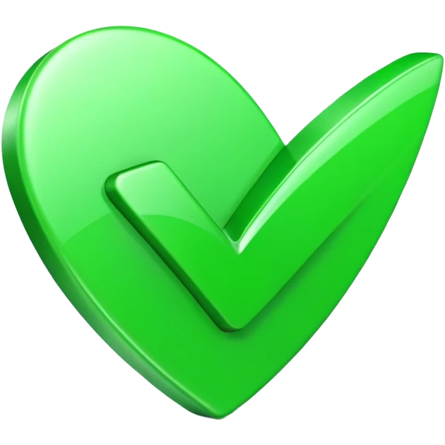 bright green check mark symbol emoji