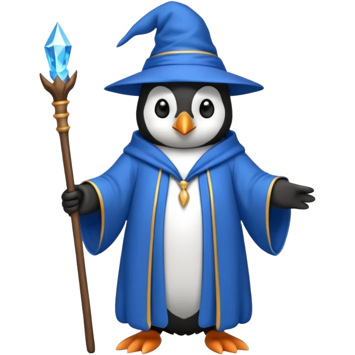 Penguin Wizard emoji