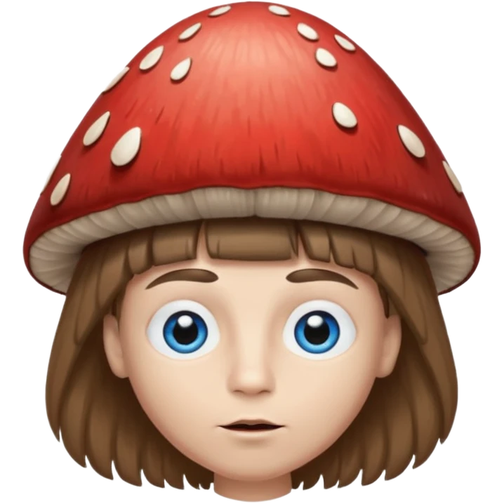 make a white American boy with blue eyes long eyelashes huge huge head in the shape of a triangle and mushroom hair a bit of a unibrow wanna be fluffy hair but is straight and tiny Bodie brown hair and not an actual mushroom head and uglier and lipstick emoji