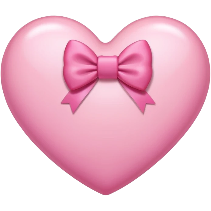 Coração e laço rosa emoji