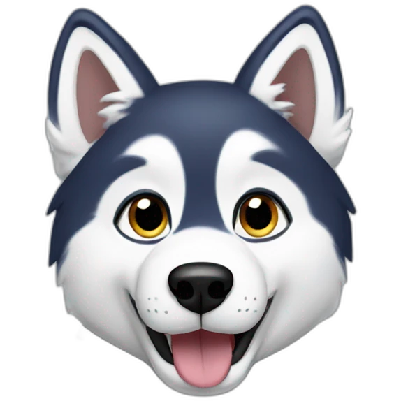 husky thumbs up emoji