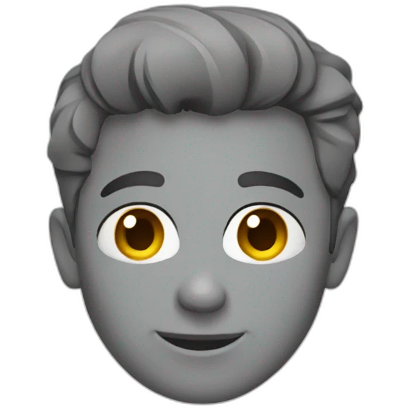 chat gris emoji