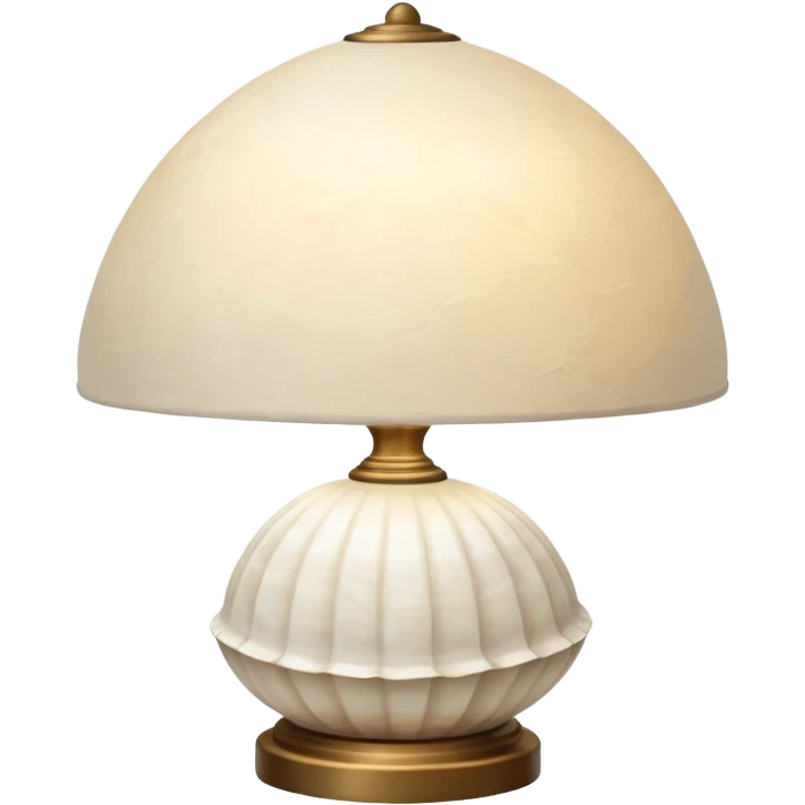White shell lamp  emoji