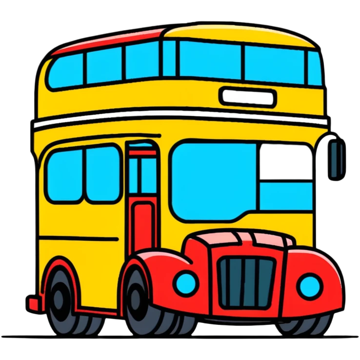 double decker bus emoji