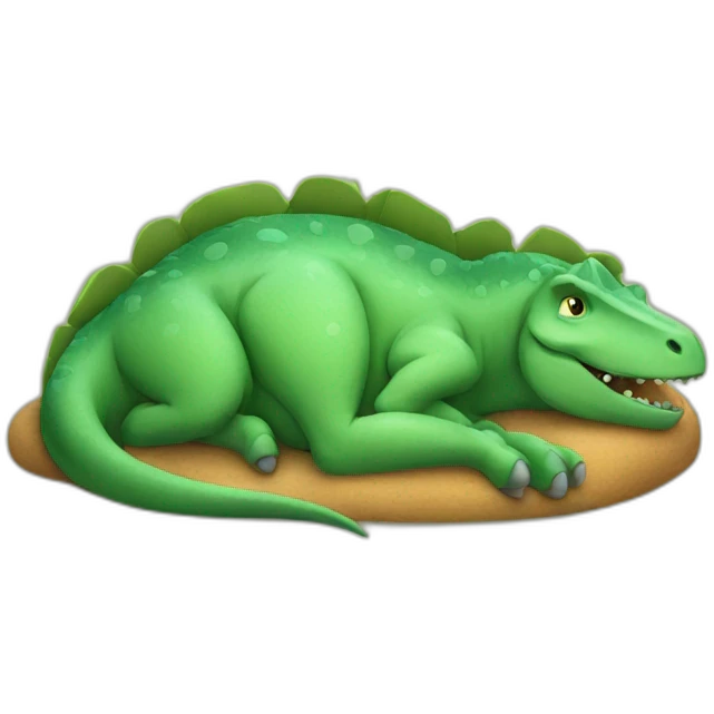 dinosaur sleeping emoji