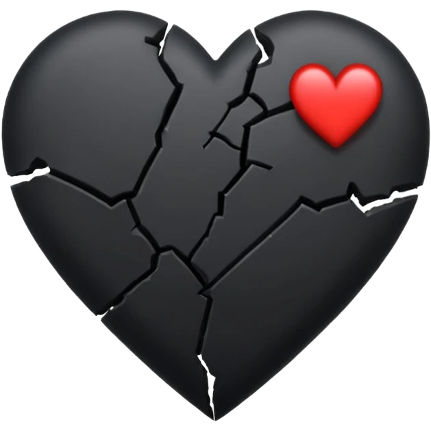 Black heartbreak  emoji