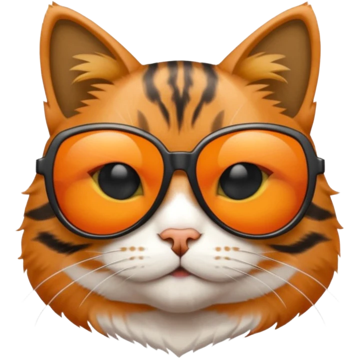 Cat wearing sunglasses emoji