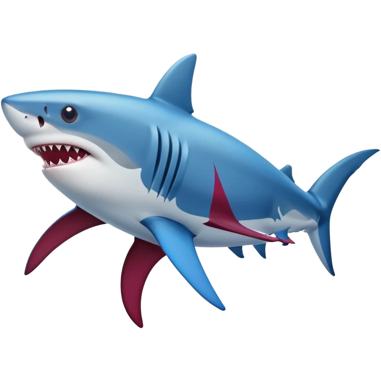 Shark wearing FC Barcelona shirt  emoji