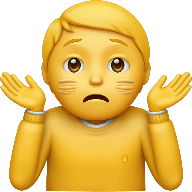 yellow emoji face choking himself with both hands looking up emoji