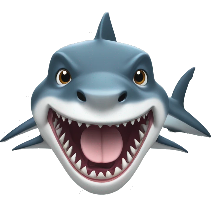 A shark that is a dog emoji
