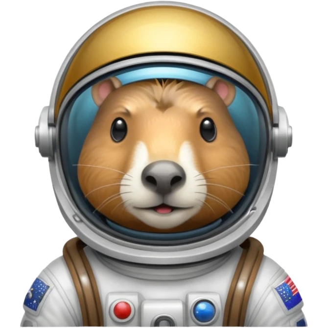 capypara in astronaut helmet emoji