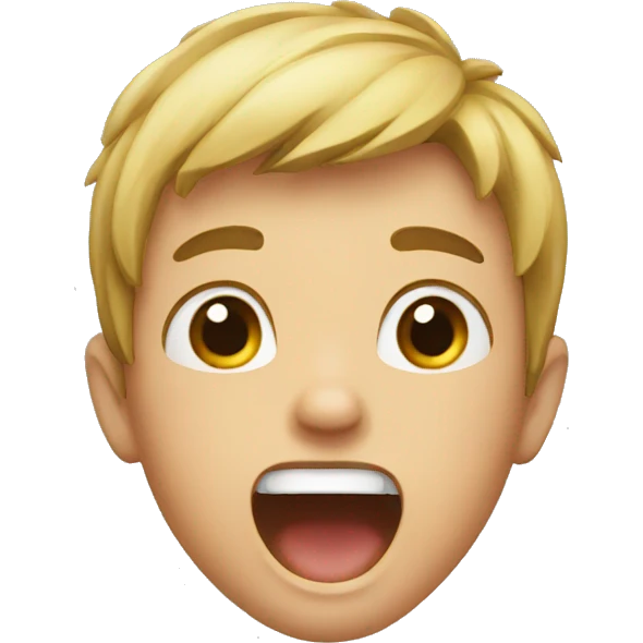 kid yelling emoji