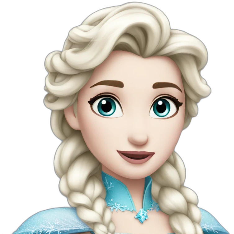 Elsa Frozen emoji