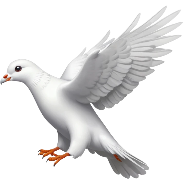 white pigeon flying emoji