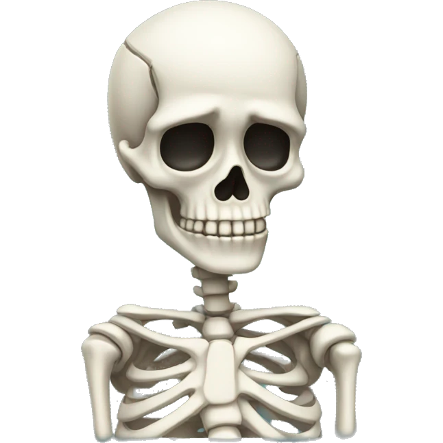 Skeleton with tears  emoji