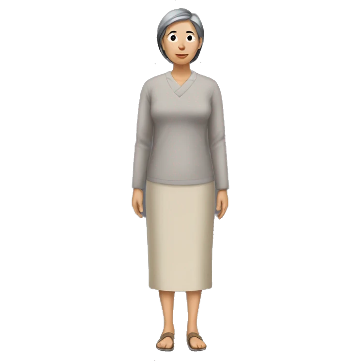 full body asian mother emoji