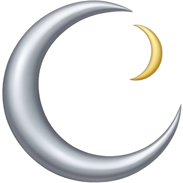 Crescent emoji