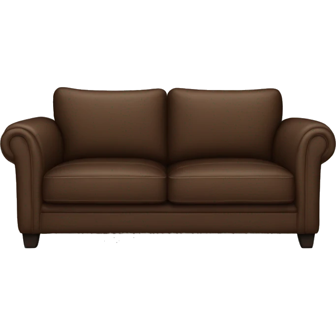 brown loft sofa, realistic emoji