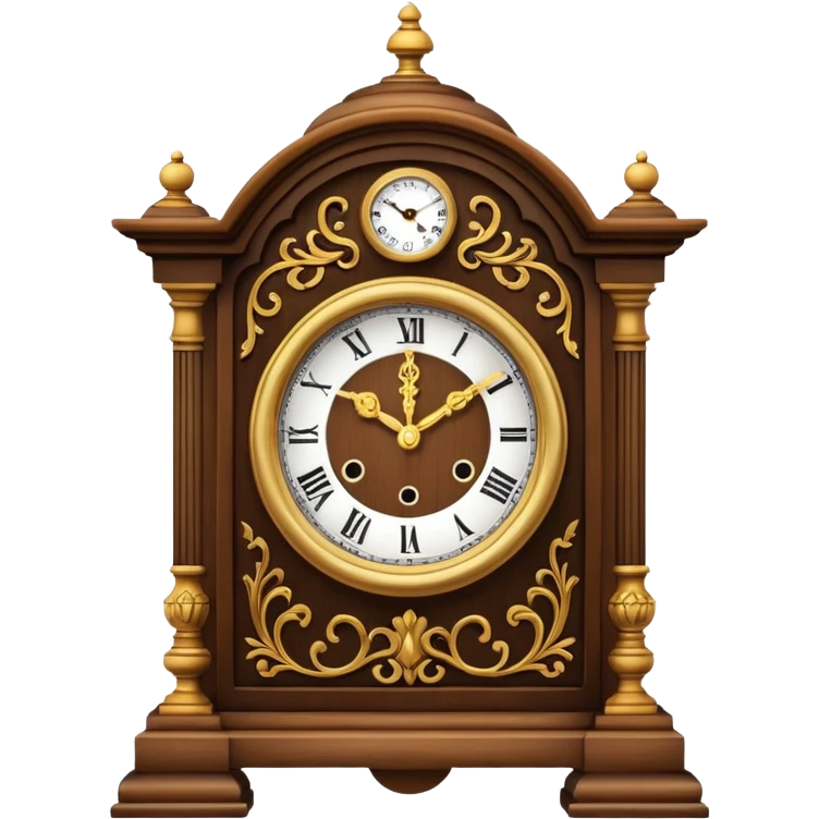 mantel clock emoji