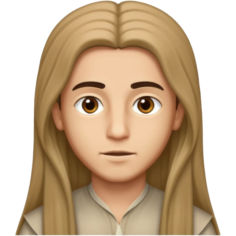 Boy arab long hair emoji