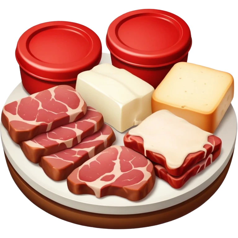 meat and dairy emoji