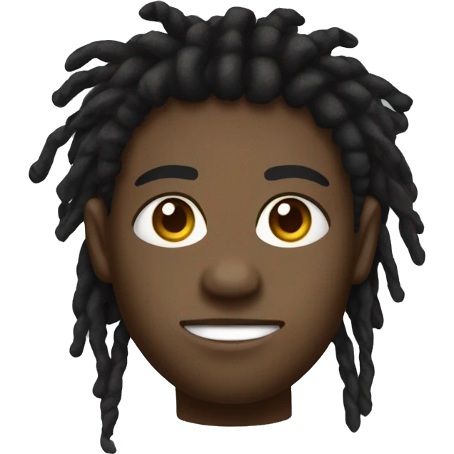 rosto de uma criança negra com dreads emoji