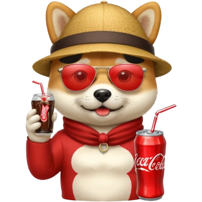 Shiba Jasper Coca Cola emoji