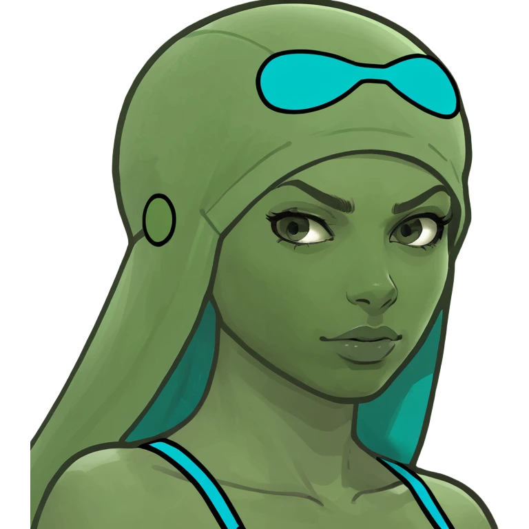 Captain underpants girl with underwear on her head and superhero vibe emoji