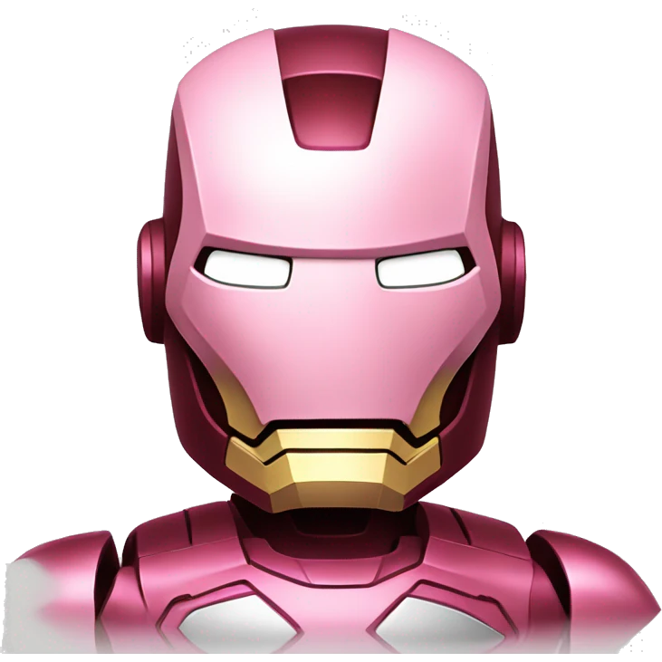 Pink iron man emoji