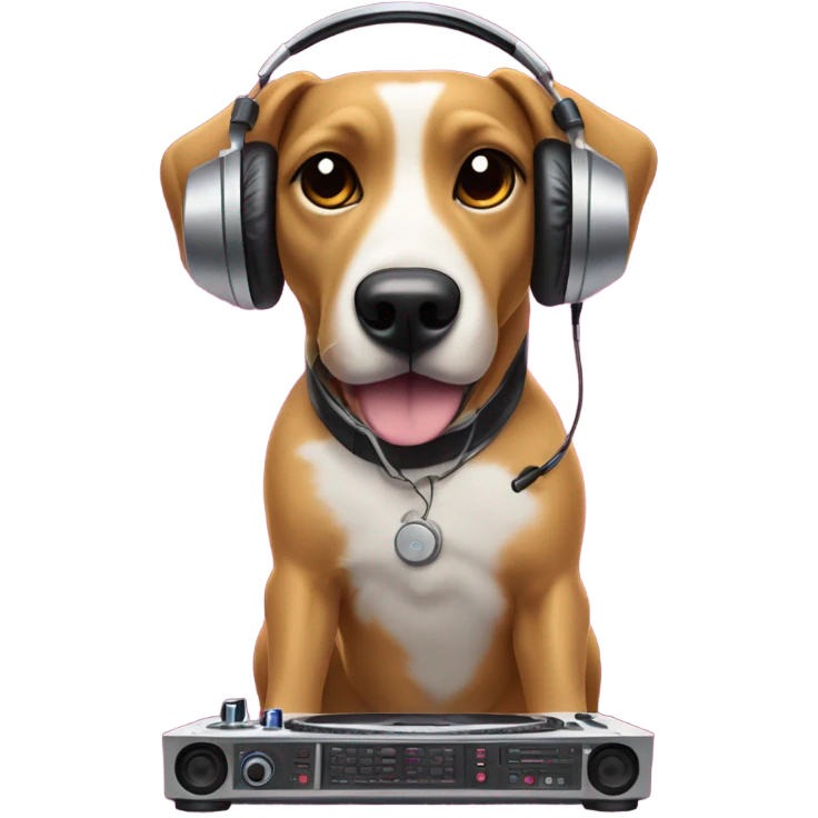 Dj dog emoji