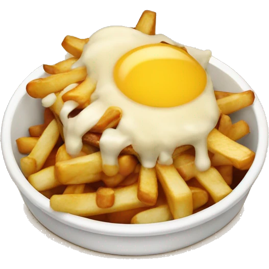 Poutine qui mange une poutine  emoji